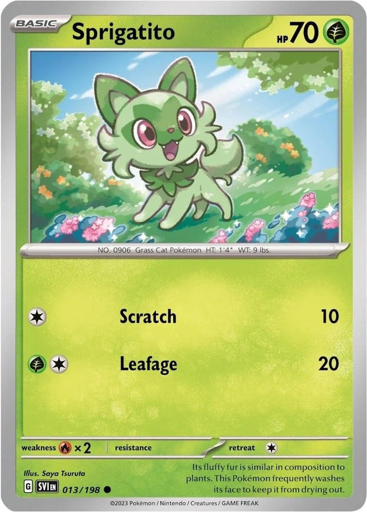 Pokemon | Sprigatito (013/198) (Paldea Collection) [Scarlet & Violet: Base Set] | The Nerd Merchant