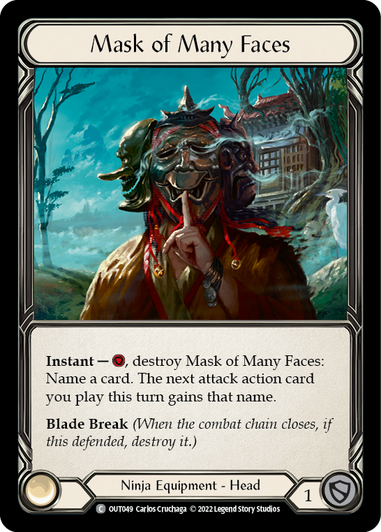Flesh and Blood TCG | Mask of Many Faces [OUT049] (Outsiders) | The Nerd Merchant