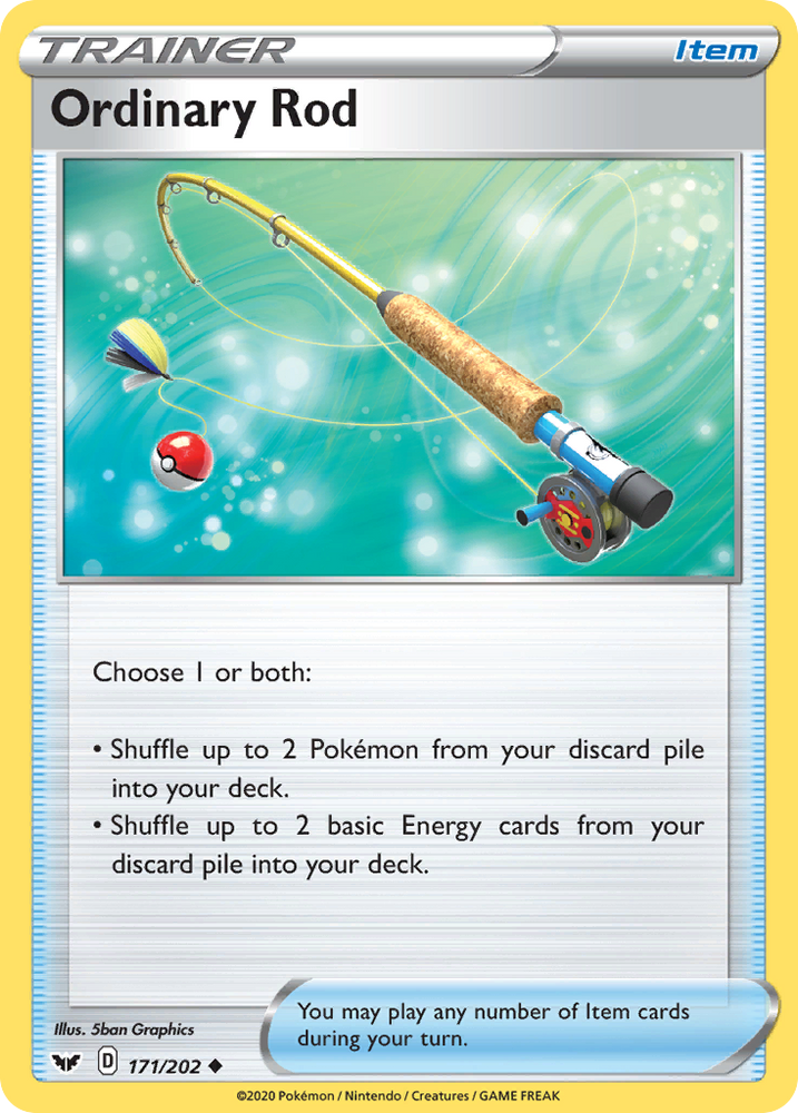 Pokemon | Ordinary Rod (171/202) [Sword & Shield: Base Set] | The Nerd Merchant