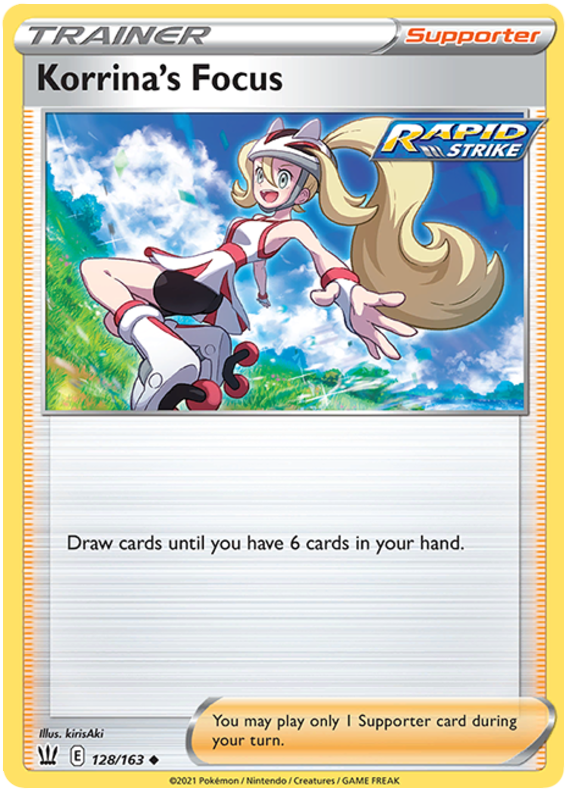 Pokemon | Korrina's Focus (128/163) [Sword & Shield: Battle Styles] | The Nerd Merchant