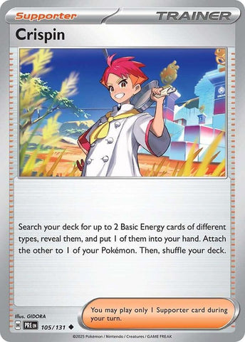 Pokemon | Crispin (105/131) [Scarlet & Violet: Prismatic Evolutions] | The Nerd Merchant