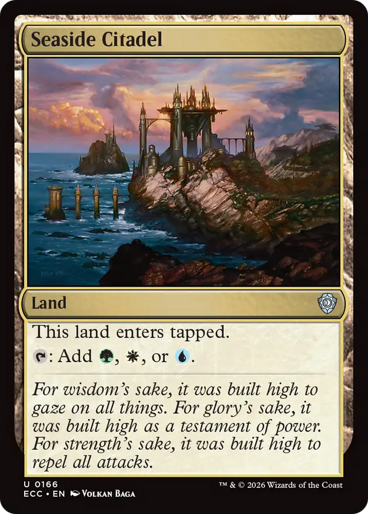 Magic | Seaside Citadel [Lorwyn Eclipsed Commander] | The Nerd Merchant