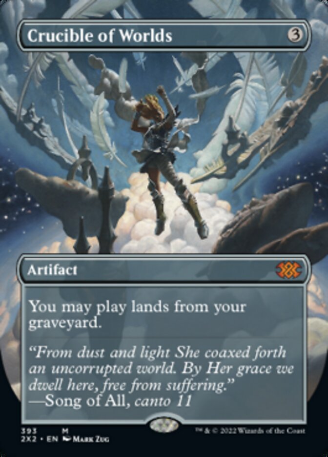 Magic | Crucible of Worlds (Borderless Alternate Art) [Double Masters 2022] | The Nerd Merchant