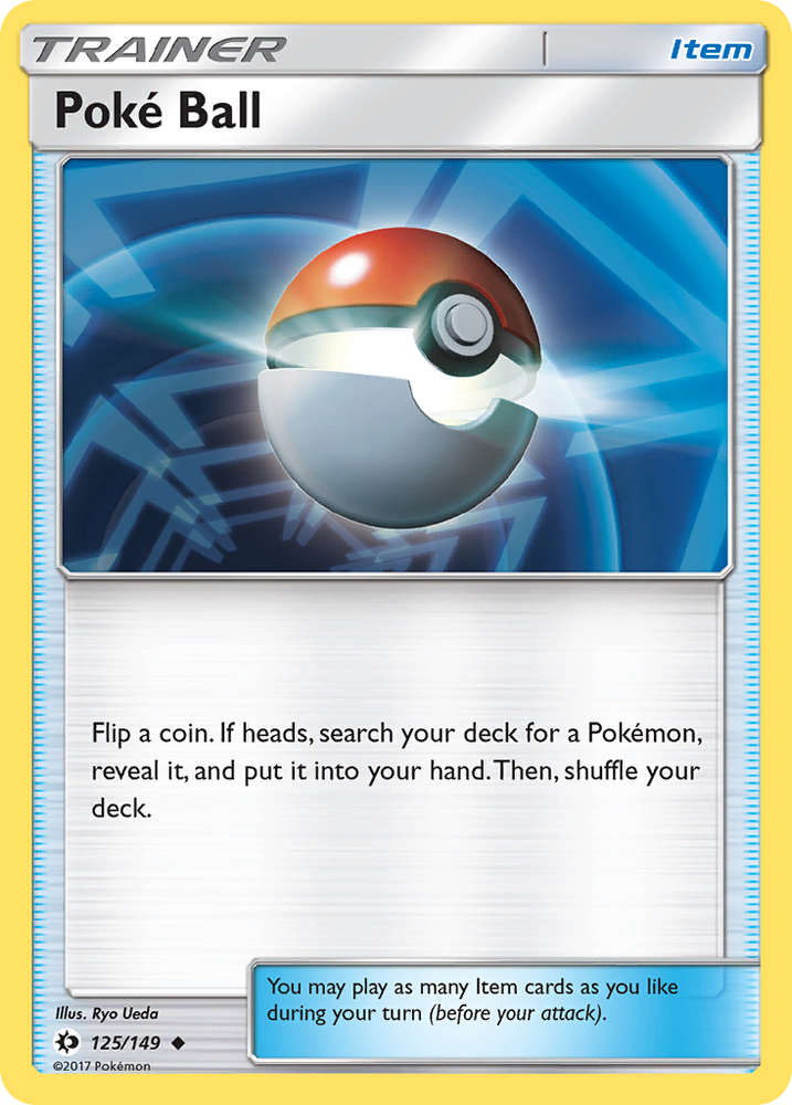 Pokemon | Poke Ball (125/149) [Sun & Moon: Base Set] | The Nerd Merchant