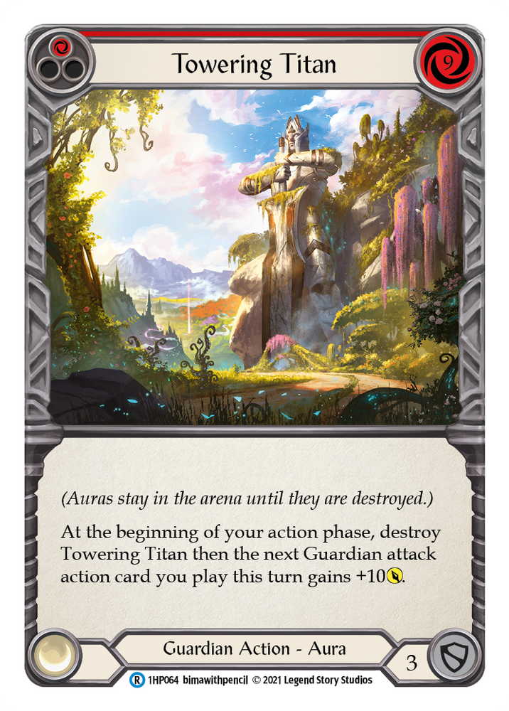 Flesh and Blood TCG | Towering Titan (Red) [1HP064] (History Pack 1) | The Nerd Merchant