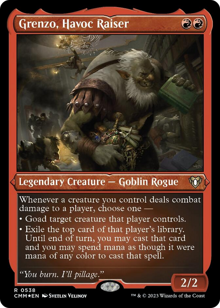 Magic | Grenzo, Havoc Raiser (Foil Etched) [Commander Masters] | The Nerd Merchant