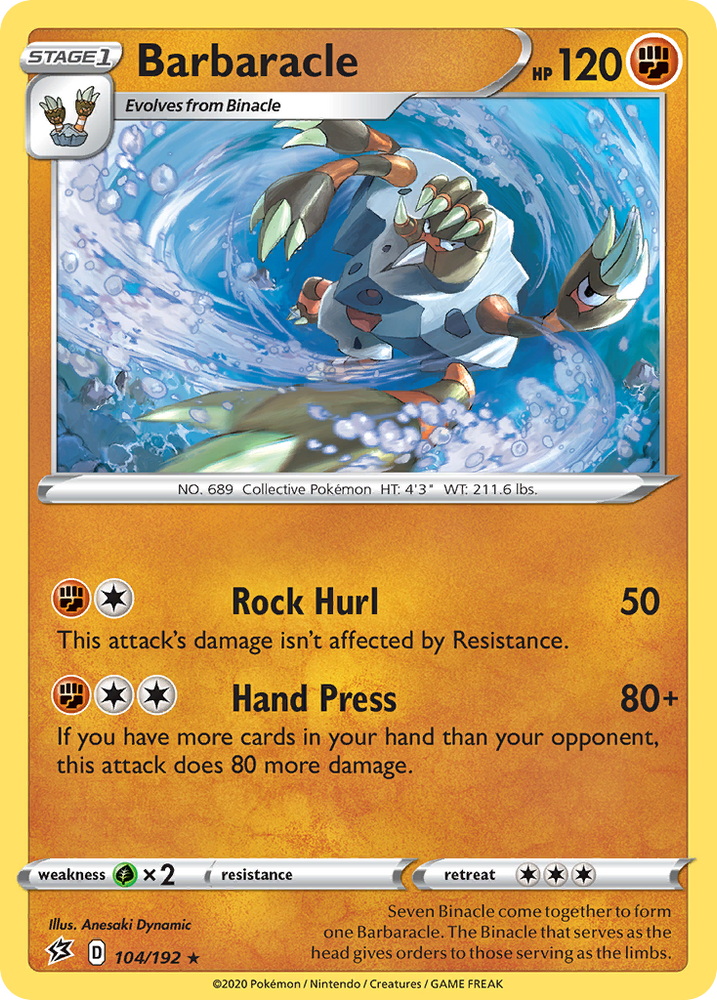 Pokemon | Barbaracle (104/192) [Sword & Shield: Rebel Clash] | The Nerd Merchant