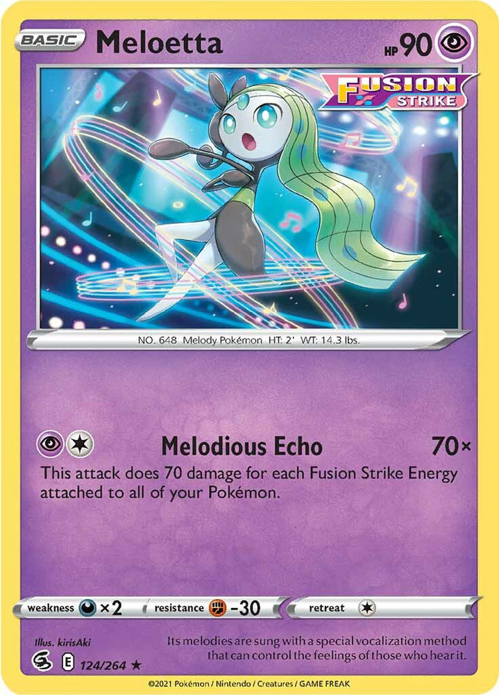 Pokemon | Meloetta (124/264) [Sword & Shield: Fusion Strike] | The Nerd Merchant