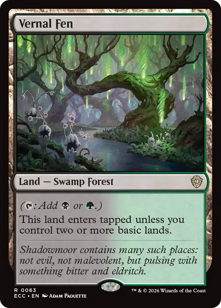 Magic | Vernal Fen [Lorwyn Eclipsed Commander] | The Nerd Merchant