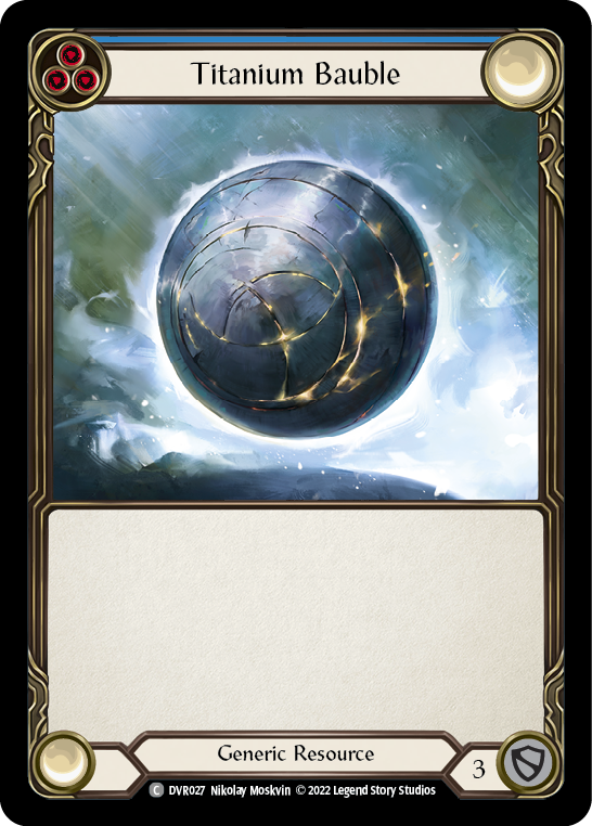 Flesh and Blood TCG | Titanium Bauble [DVR027] (Classic Battles: Rhinar vs Dorinthea) | The Nerd Merchant