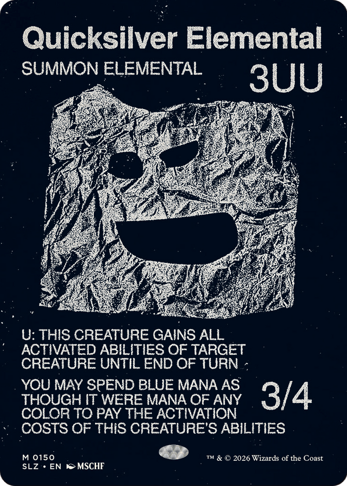 Quicksilver Elemental (0150) [Secret Lair x MSCHF: The Zeta Set]