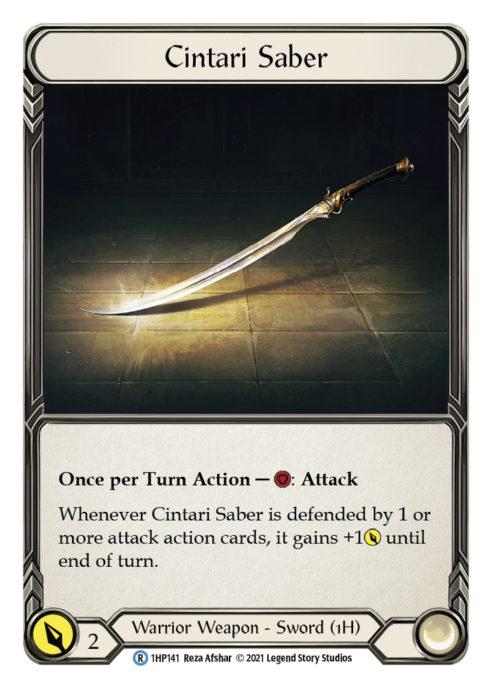 Flesh and Blood TCG | Cintari Saber (Left) [1HP141] (History Pack 1) | The Nerd Merchant
