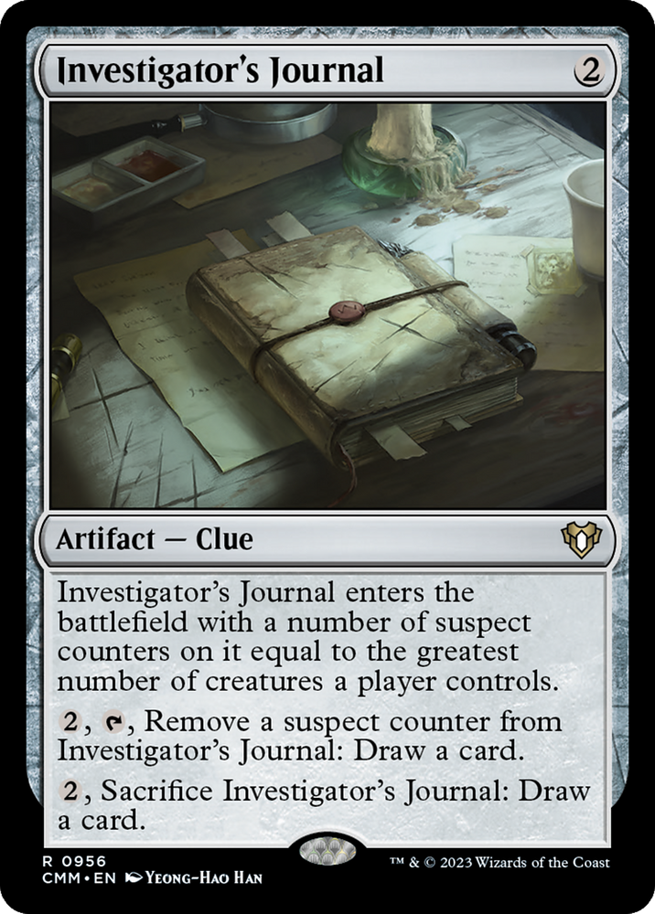 Magic | Investigator's Journal [Commander Masters] | The Nerd Merchant