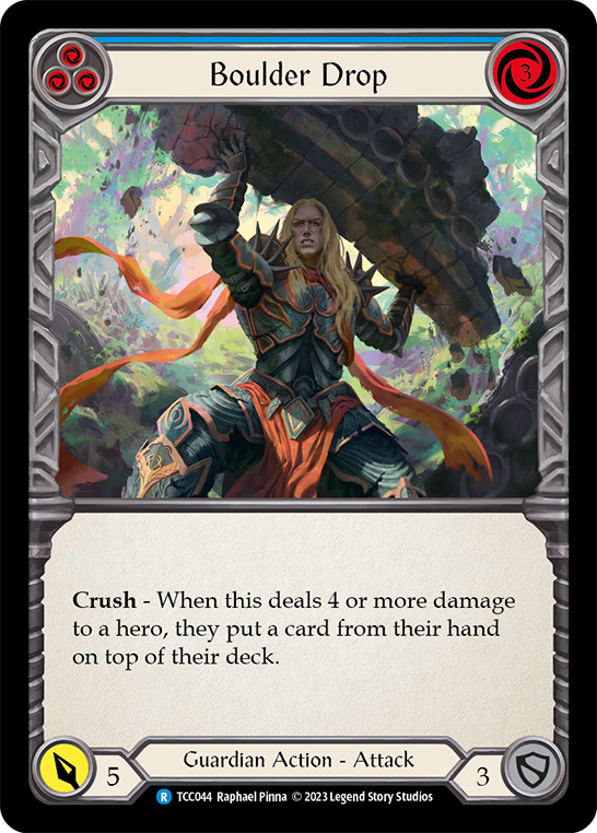 Flesh and Blood TCG | Boulder Drop (Blue) [TCC044] (Round the Table: TCC x LSS) | The Nerd Merchant