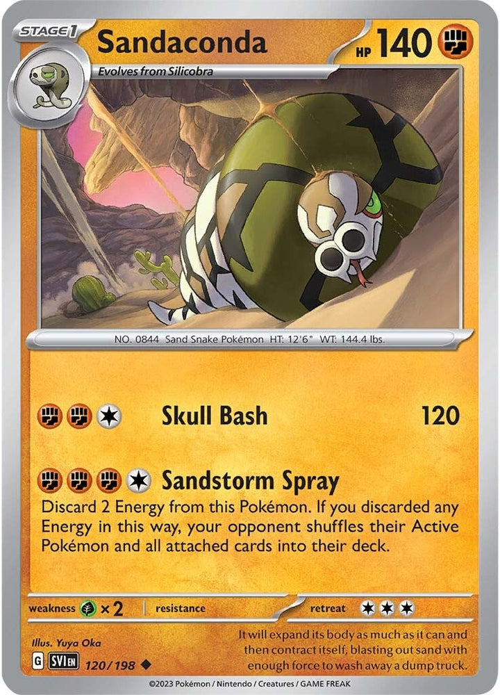 Pokemon | Sandaconda (120/198) [Scarlet & Violet: Base Set] | The Nerd Merchant