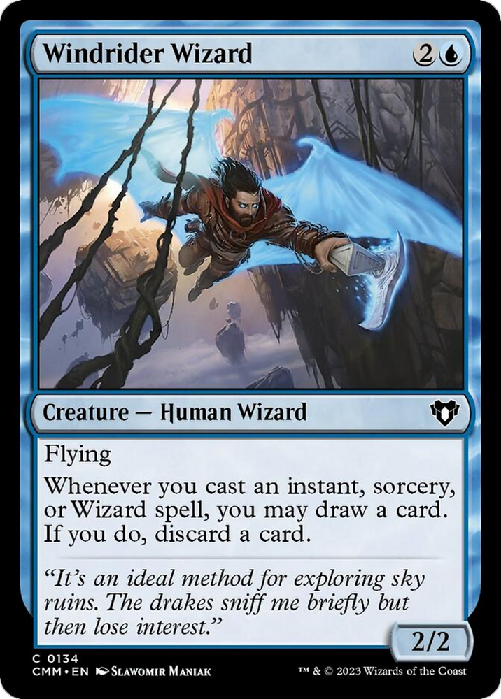 Magic | Windrider Wizard [Commander Masters] | The Nerd Merchant