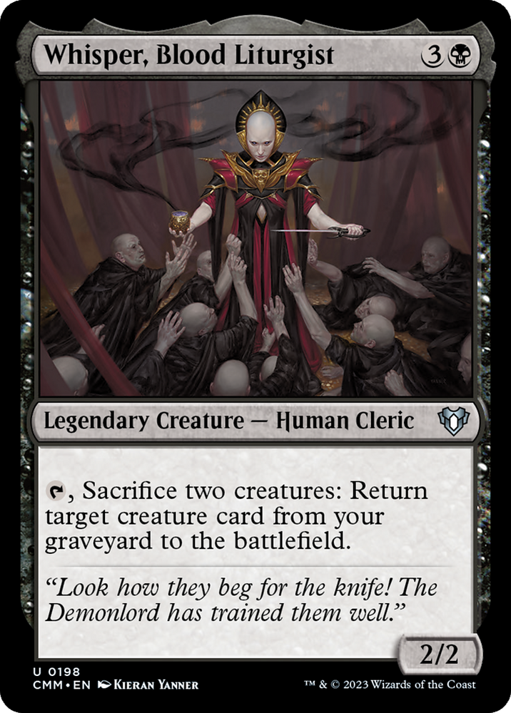 Magic | Whisper, Blood Liturgist [Commander Masters] | The Nerd Merchant