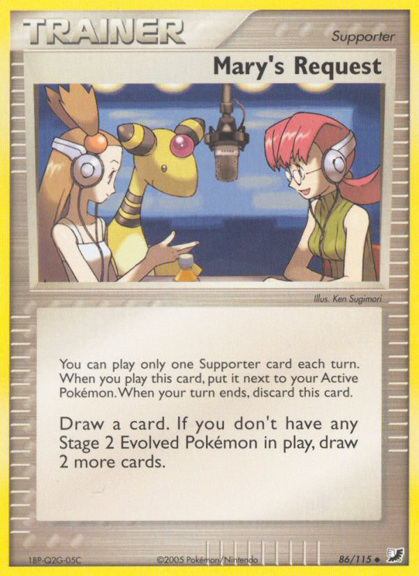 Pokemon | Mary's Request (86/115) [EX: Unseen Forces] | The Nerd Merchant