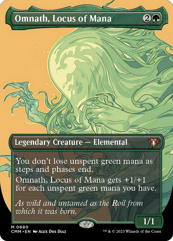 Magic | Omnath, Locus of Mana (Borderless Profile) [Commander Masters] | The Nerd Merchant