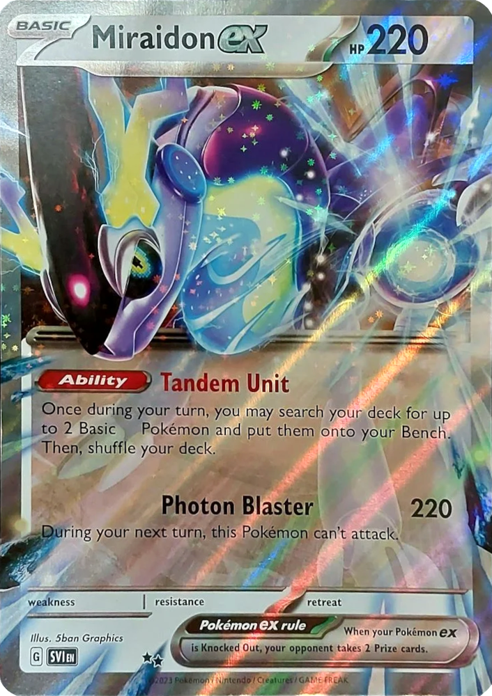 Pokemon | Miraidon ex (Unnumbered) (Jumbo Card) [Scarlet & Violet: Base Set] | The Nerd Merchant