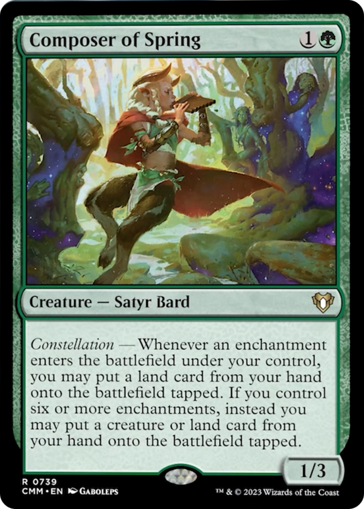 Magic | Composer of Spring [Commander Masters] | The Nerd Merchant