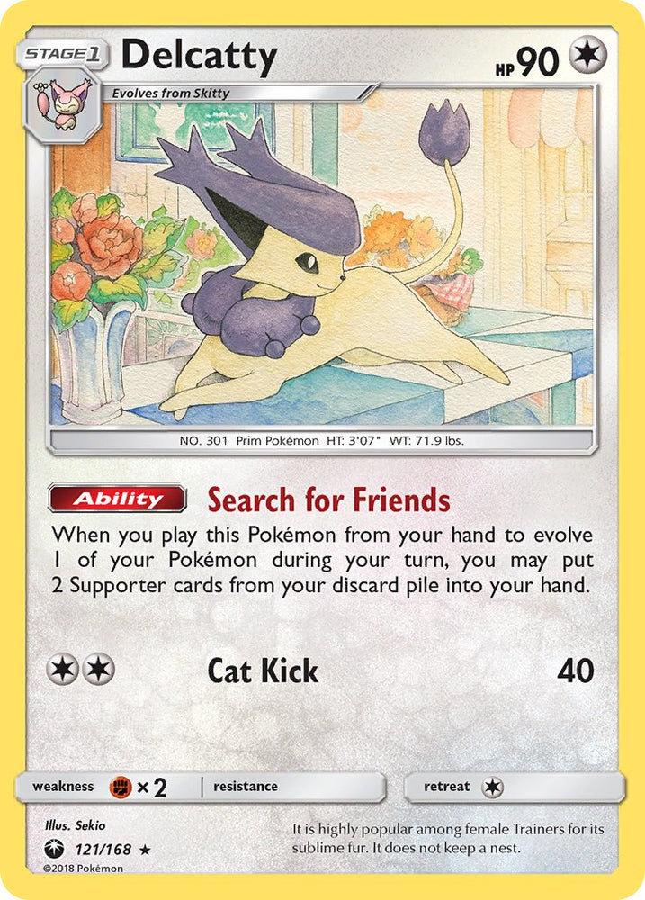 Pokemon | Delcatty (121/168) (Theme Deck Exclusive) [Sun & Moon: Celestial Storm] | The Nerd Merchant