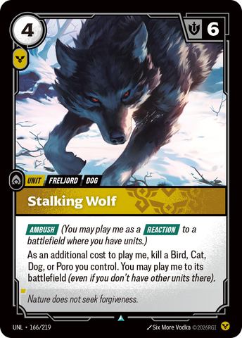 Stalking Wolf (Foil) - Unleashed (166/219)