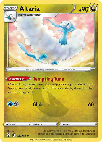 Pokemon | Altaria (106/203) [Sword & Shield: Evolving Skies] | The Nerd Merchant