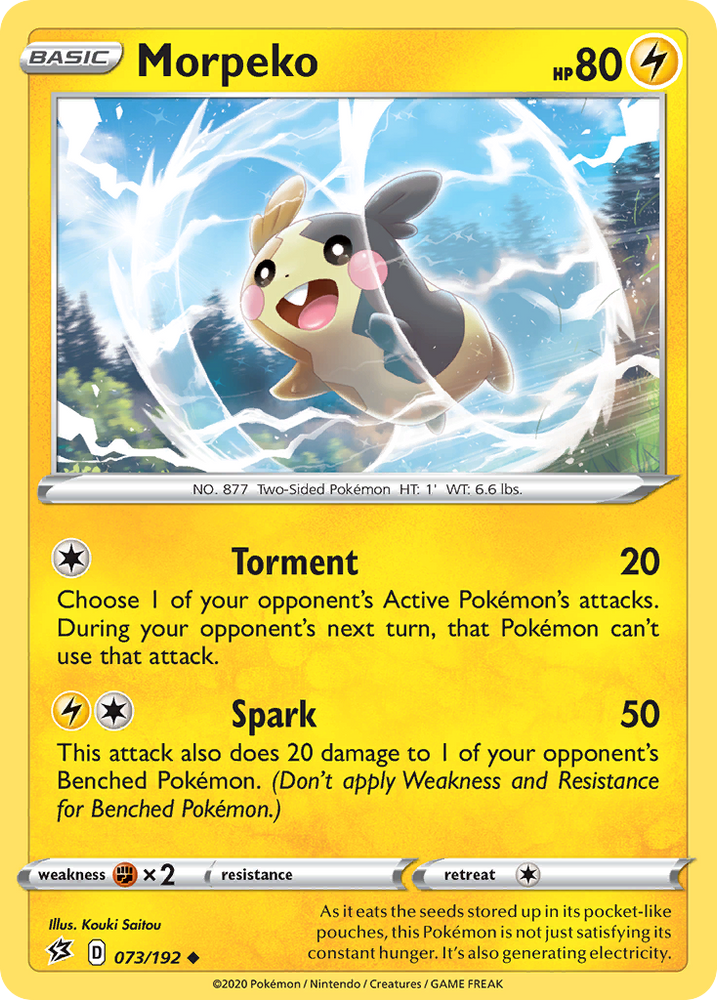 Pokemon | Morpeko (073/192) [Sword & Shield: Rebel Clash] | The Nerd Merchant