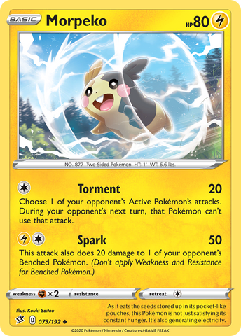 Pokemon | Morpeko (073/192) [Sword & Shield: Rebel Clash] | The Nerd Merchant