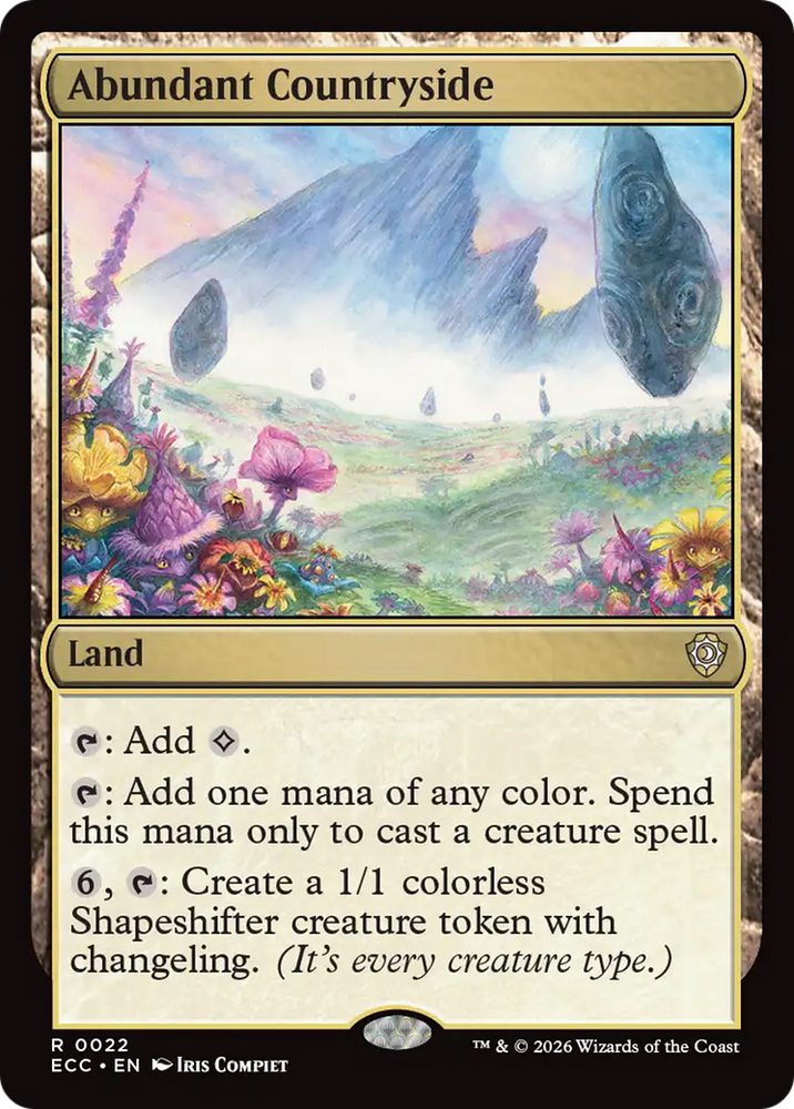 Magic | Abundant Countryside [Lorwyn Eclipsed Commander] | The Nerd Merchant