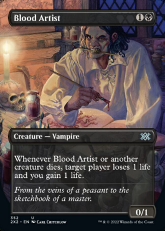Magic | Blood Artist (Borderless Alternate Art) [Double Masters 2022] | The Nerd Merchant