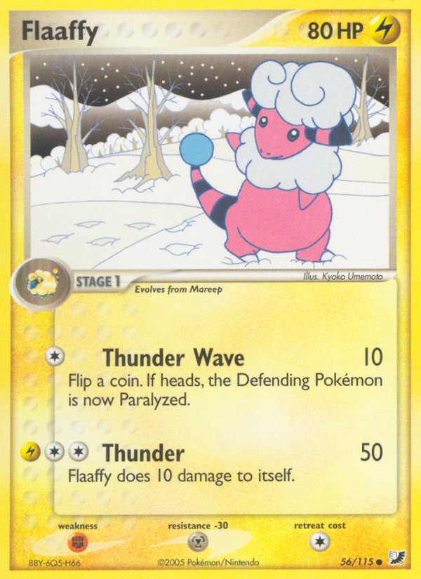 Pokemon | Flaaffy (56/115) [EX: Unseen Forces] | The Nerd Merchant