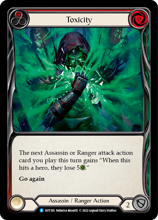 Flesh and Blood TCG | Toxicity (Red) [OUT165] (Outsiders) | The Nerd Merchant