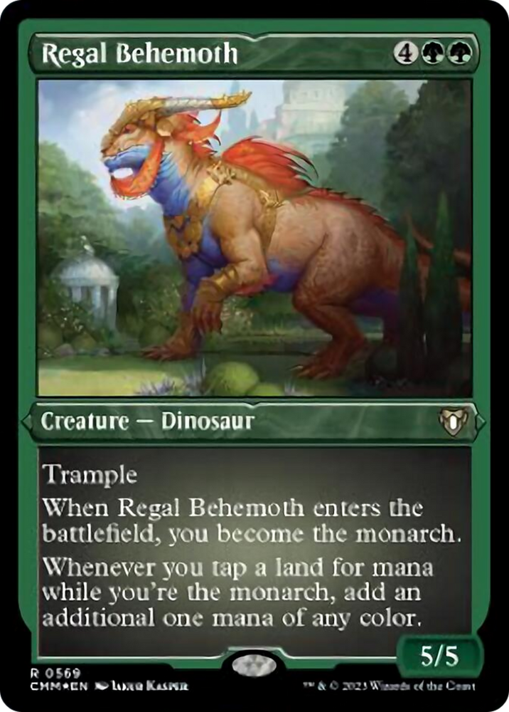 Magic | Regal Behemoth (Foil Etched) [Commander Masters] | The Nerd Merchant