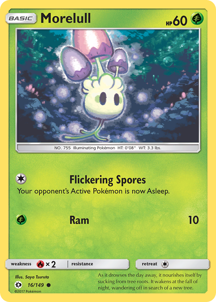 Pokemon | Morelull (16/149) [Sun & Moon: Base Set] | The Nerd Merchant