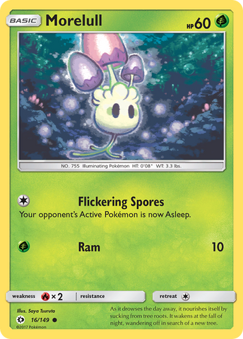 Pokemon | Morelull (16/149) [Sun & Moon: Base Set] | The Nerd Merchant