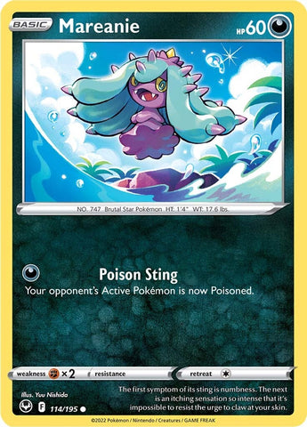 Pokemon | Mareanie (114/195) [Sword & Shield: Silver Tempest] | The Nerd Merchant