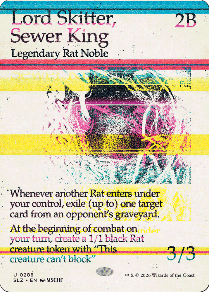 Lord Skitter, Sewer King (0288) [Secret Lair x MSCHF: The Zeta Set]