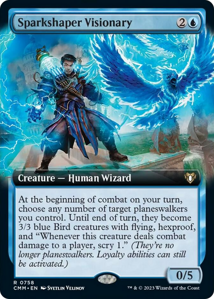 Magic | Sparkshaper Visionary (Extended Art) [Commander Masters] | The Nerd Merchant