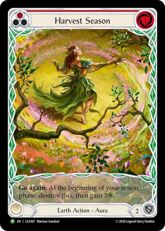 Flesh and Blood TCG | Harvest Season (Red) (Rainbow Foil) [LGS367] (Rosetta)  Rainbow Foil | The Nerd Merchant