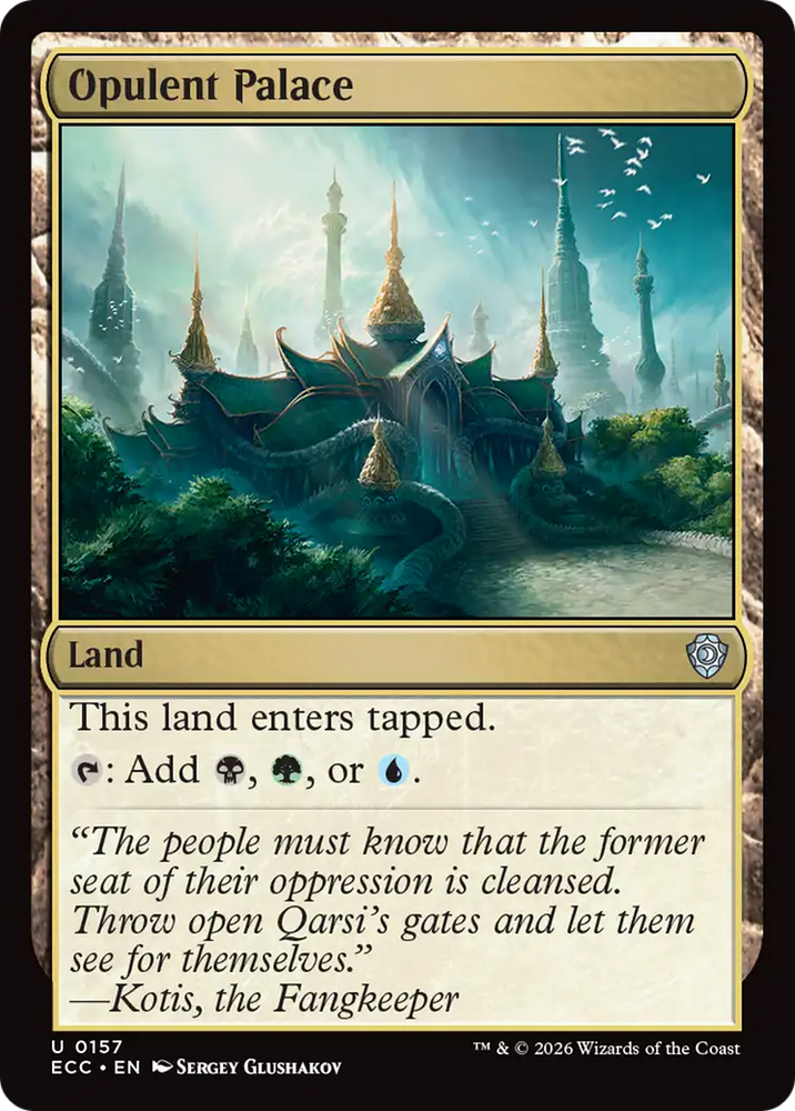 Magic | Opulent Palace [Lorwyn Eclipsed Commander] | The Nerd Merchant