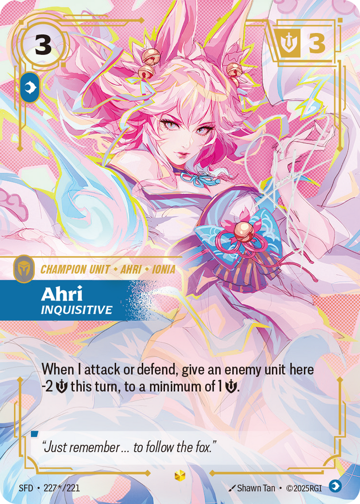 Ahri, Inquisitive (Signature Foil) - Spiritforged #227