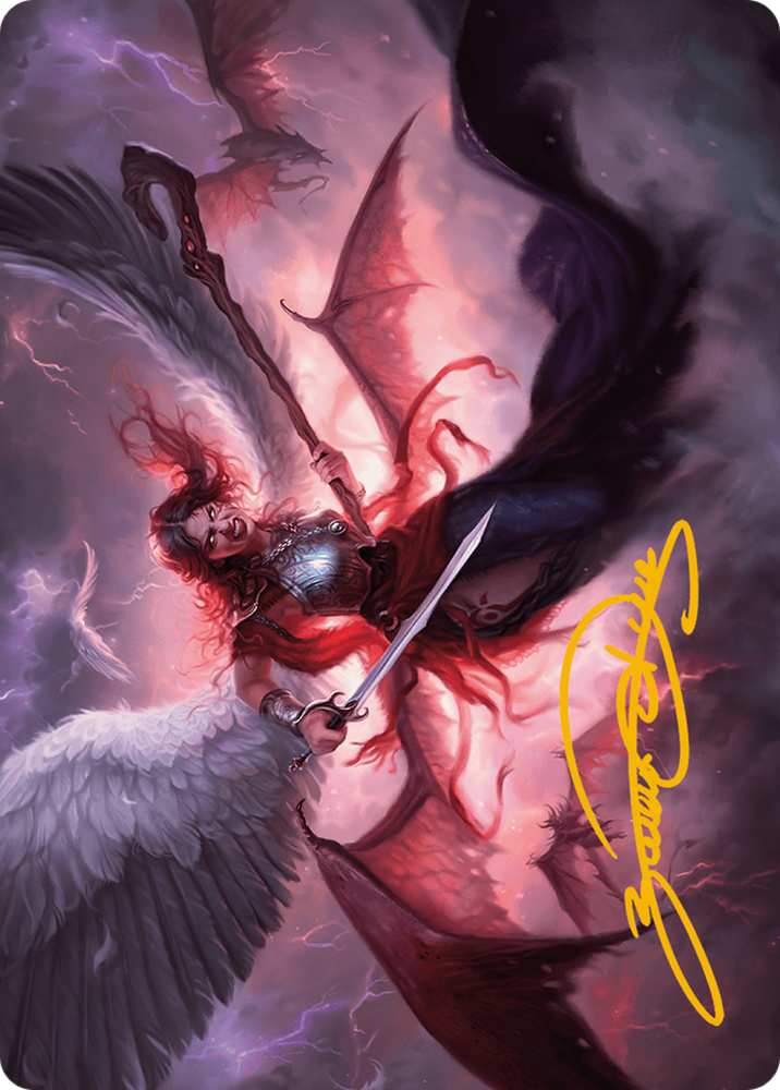Magic | Kaalia of the Vast Art Card (Gold-Stamped Signature) [Modern Horizons 3 Art Series] | The Nerd Merchant