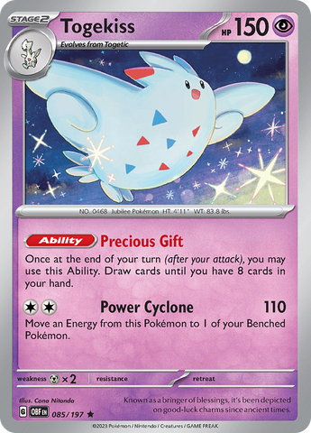 Pokemon | Togekiss (085/197) [Scarlet & Violet: Obsidian Flames] | The Nerd Merchant