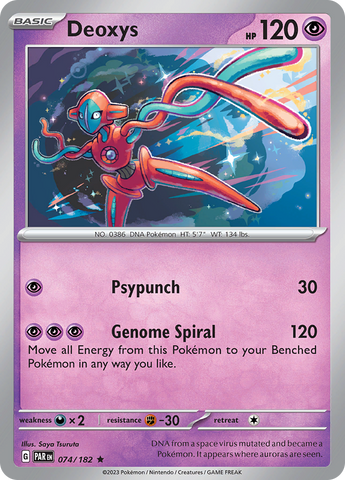 Pokemon | Deoxys (074/182) [Scarlet & Violet: Paradox Rift] | The Nerd Merchant