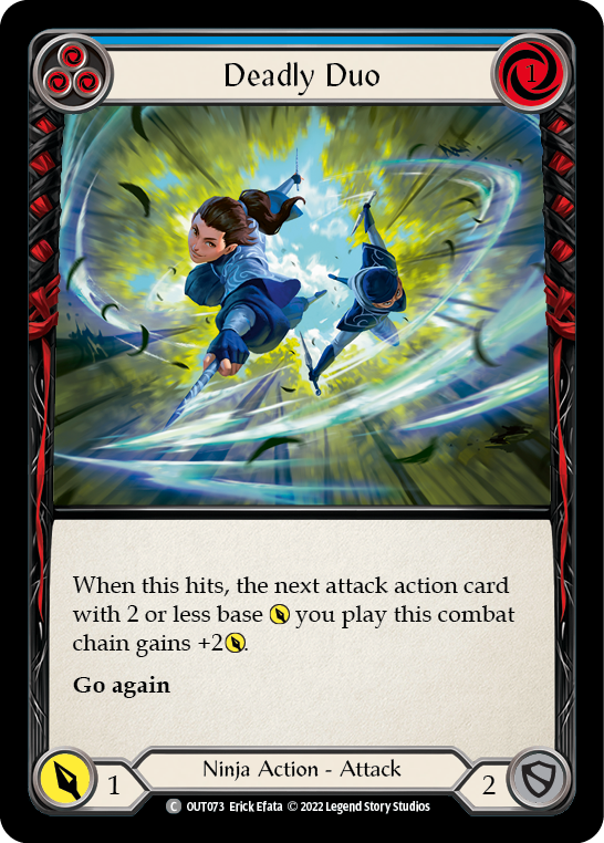 Flesh and Blood TCG | Deadly Duo (Blue) [OUT073] (Outsiders) | The Nerd Merchant