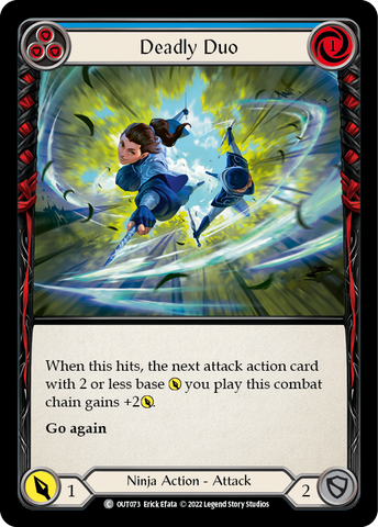 Flesh and Blood TCG | Deadly Duo (Blue) [OUT073] (Outsiders) | The Nerd Merchant