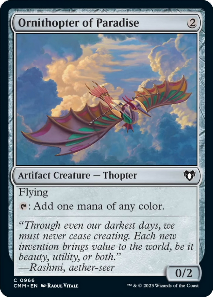 Magic | Ornithopter of Paradise [Commander Masters] | The Nerd Merchant