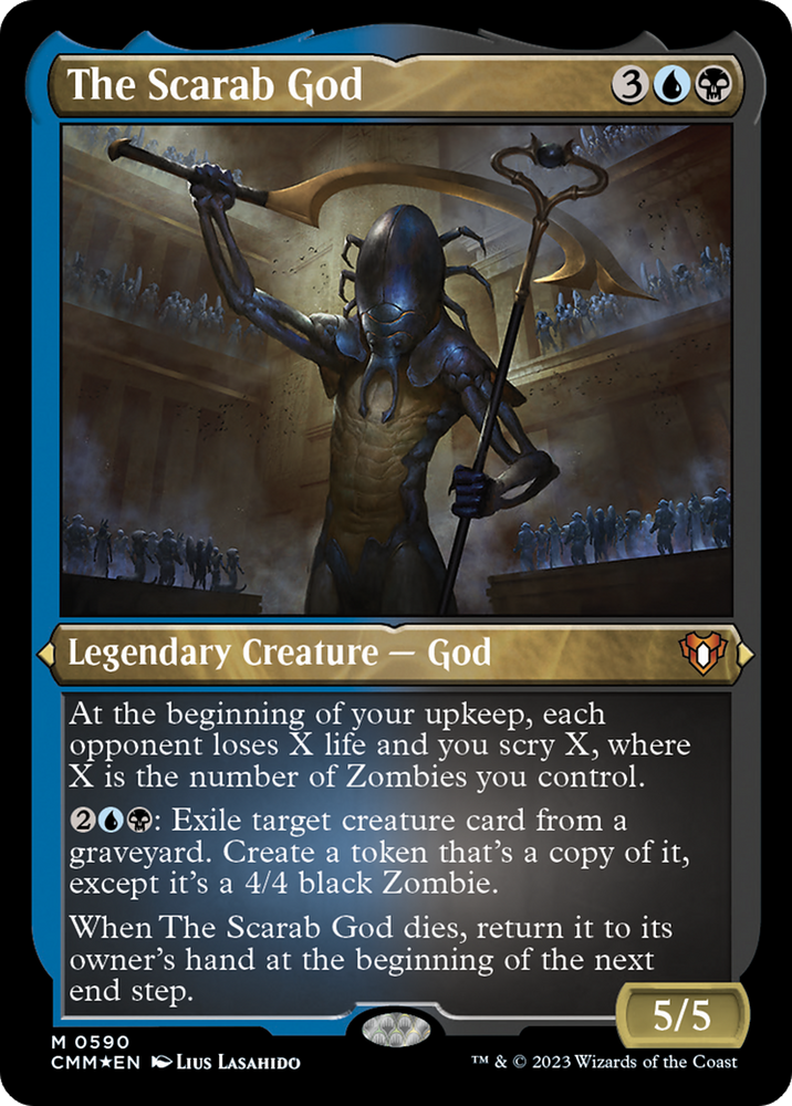 Magic | The Scarab God (Foil Etched) [Commander Masters] | The Nerd Merchant